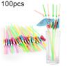 100Pcs Regenschirm Einweg Trinken Getränke Strohhalme Stick Party Decor Liefert Verkauf Waren