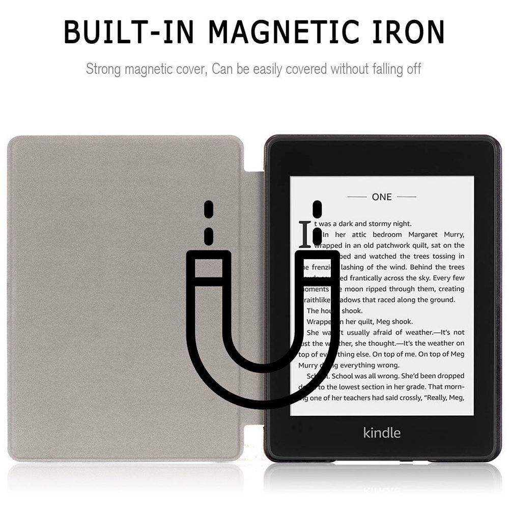 All New 6 Inch Auto Wake/Sleep Magnetic Smart Case PU Leather Folio Cover For Kindle 11th Generation 2024 Release