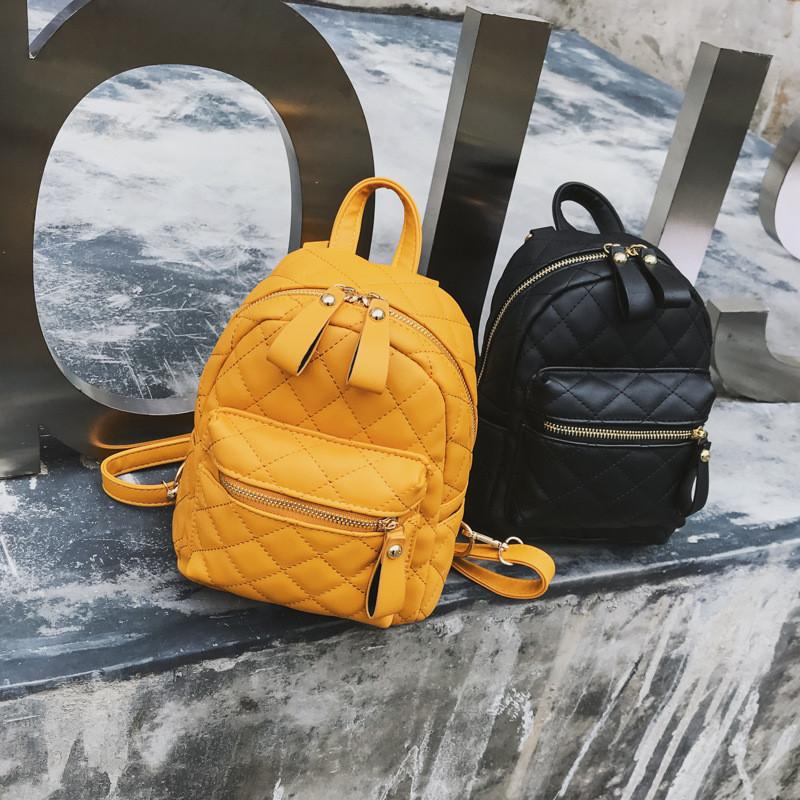 IELGY Diamond Backpack All-Match Backpack Fashion Female Bag