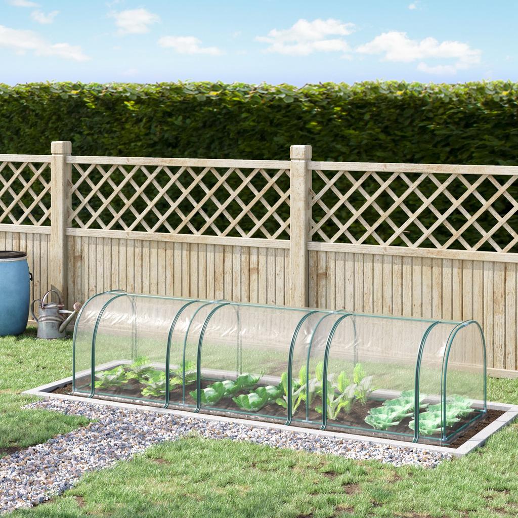 350  X 100 Cm Low Tunnel Greenhouse - Clear