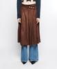 Latizen L7 Pleated Wrap Skirt(Brown)
