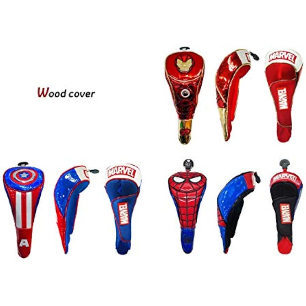 Summit Cooperation Marvel Avengers Golf Head Cover Wood Cover Marvel Avengers Head Cover Wood Cov...