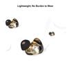 Resin Monitor Earphones Pure Copper   Unit Wired Headphone with   Connection Cable for   Drummer Musician