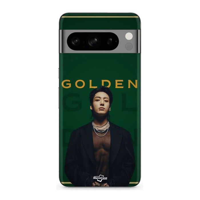 Coque pour Google Pixel 8 Pro Album 2024 Golden jungkook BTS noir