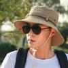 Cotton Sunscrean Bucket Hat Wide Brim Outdoor Fishing Cap Fashion Men Sun Hat Men