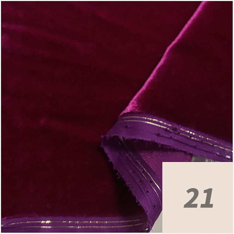 1,4 m breit Maulbeerseide Echt Samt Stoff Einfarbig Cheongsam Kleid Gold Samt Stoff Hochwertiger Hautfreundlicher Bekleidungsstoff