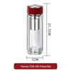 Double-Wall Glass Tea Infuser Tumbler