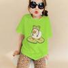 Duck In Frog Hat Cartoon Tshirts for Girl Boy Cute Duck Graphic Casual Tops Kawaii Animal Tee Cute Duck Design Toddler Wear