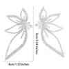 Stonefans Rhinestone Wing Shape Earrings for Women Personality Bride Party Zircon Crystal Flower Earring Wedding Jewelry