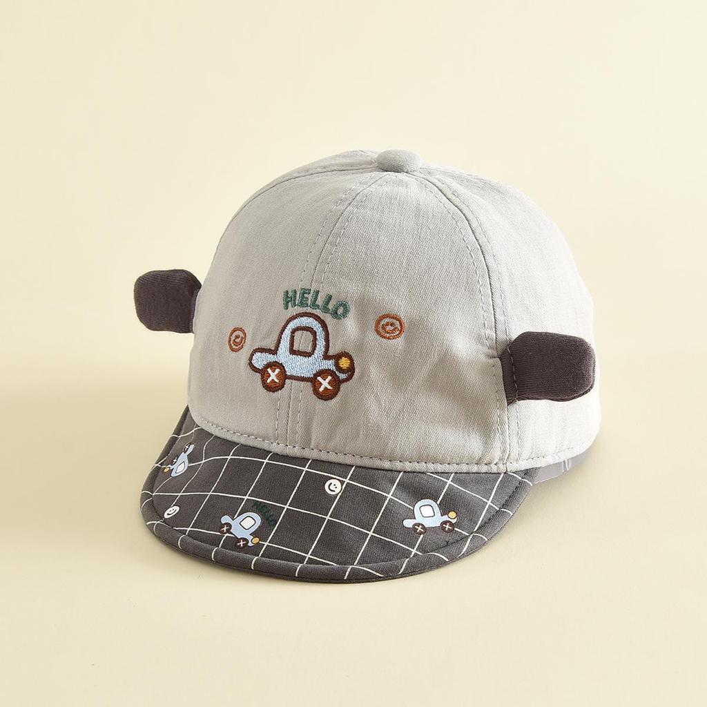 Children's 3D Cute Car Cotton Baseball Cap - Breathable Outdoor Sun Hat