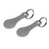 Decorative Stainless Steel Keychain Coin Holder Shopping Trolley Token DIY Shopping Cart Tokens
