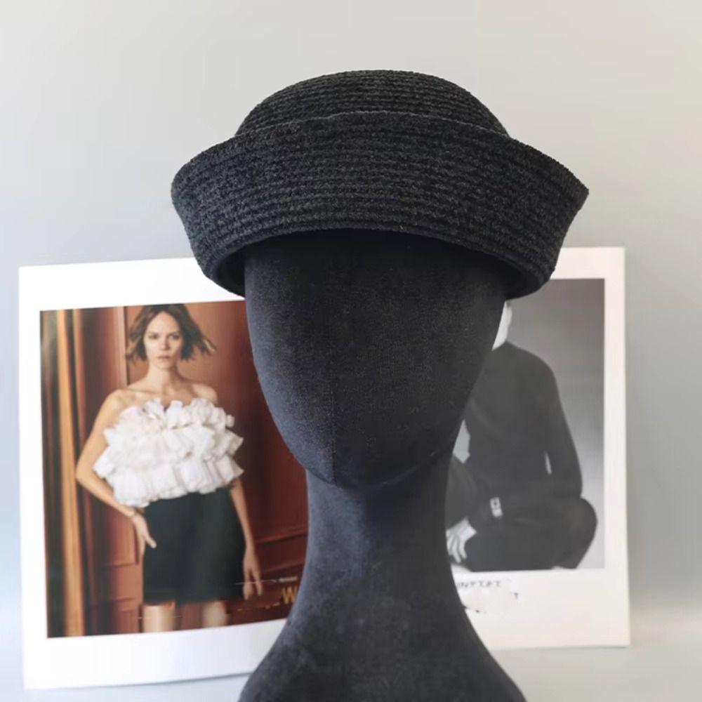 Elegant Beret Hat Fedoras Sailor Hat Fashion Airline Stewardess Caps Beach Visor