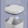 14L Automatic Waste Container Light Feature Twist Protect Three Detection Picks For Telecommute And Bathroom Use