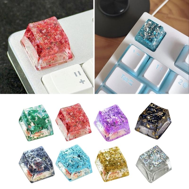 OEM Height Resin Keycap Featuring Color Foil Backlight for Mechanical Keyboards for Gamers and Collectors