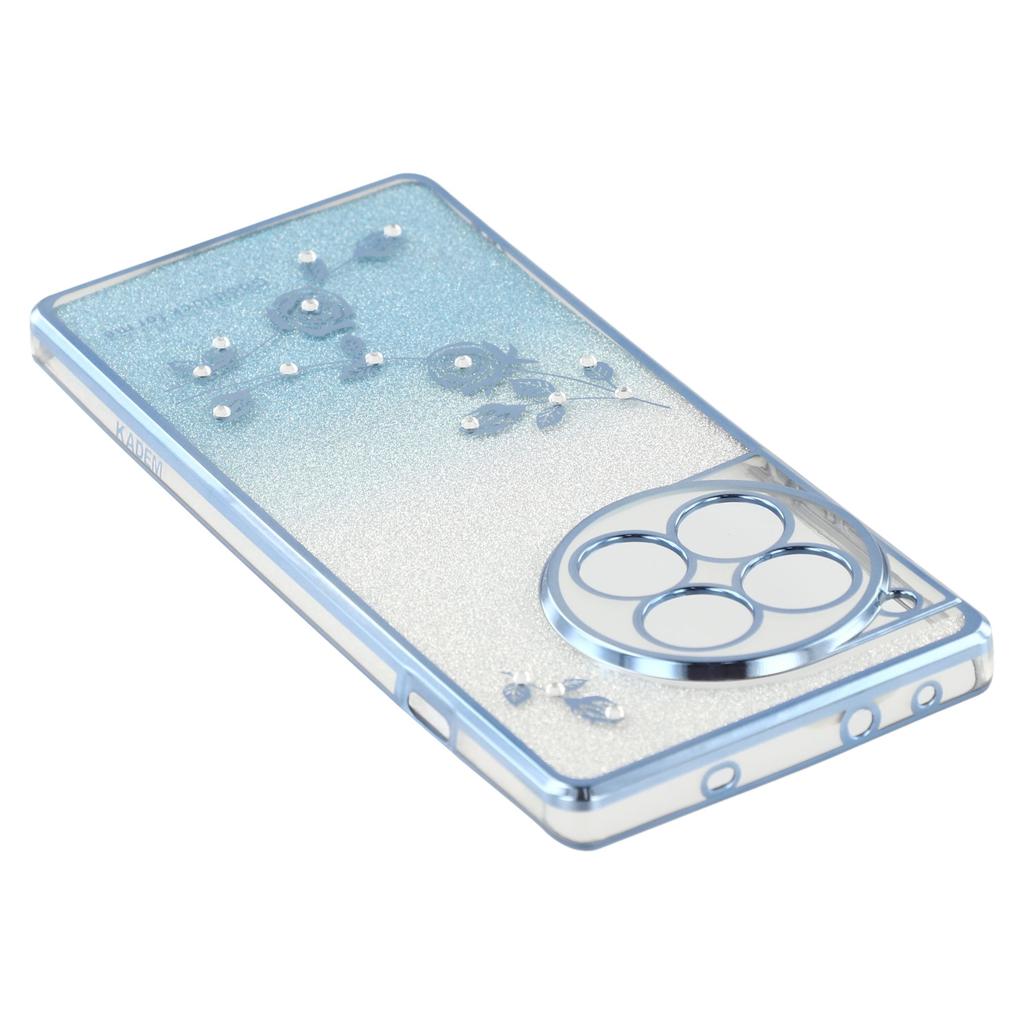 KADEM For OnePlus Ace 3 5G/12R 5G Cell Phone Case Flower Pattern Ring Kickstand TPU Cover