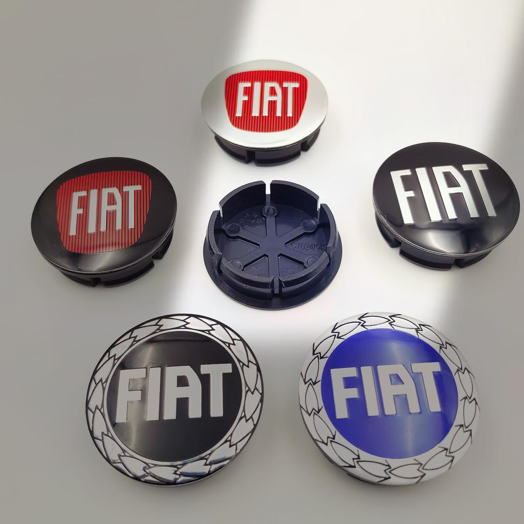 4ks 50mm 5cm logo fiat znak na auto Krytka středu kola Ráfek auta Tuningový kryt znaku Stylizační doplňky Pro 500