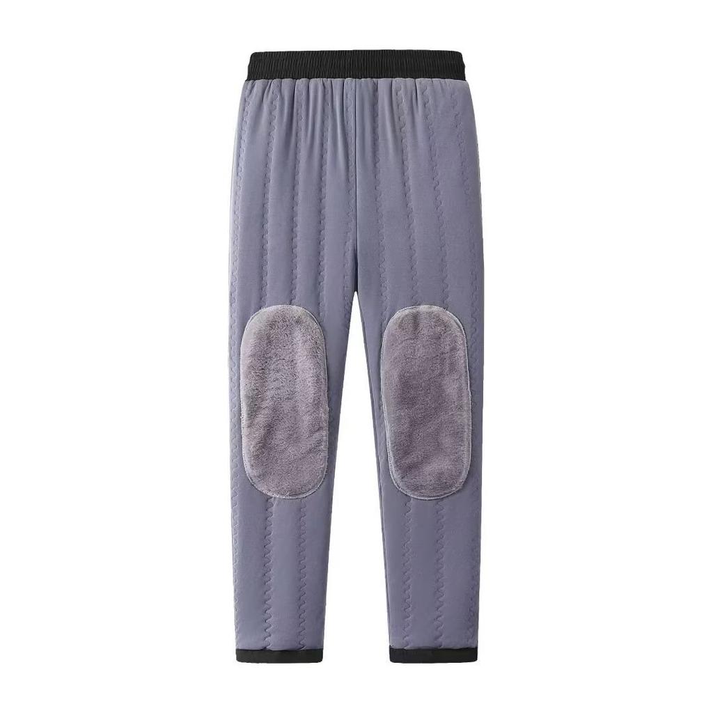 8XL Lamb Wool Knee Pads Warm Cotton Pants for Men Wearing Cold Resistant Pants for Autumn and Winter