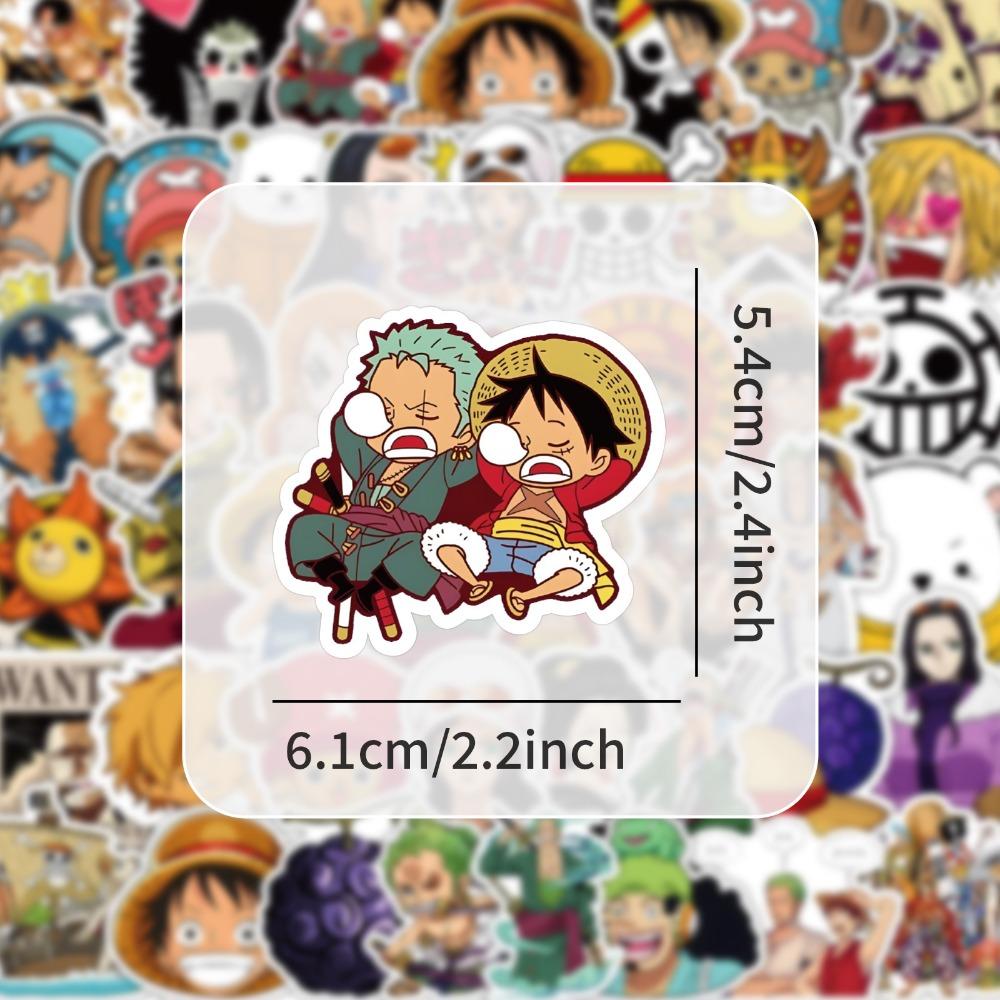 10/50Pcs One Piece Anime Stickers Cartoon Luffy Zoro Chopper Decals Waterproof DIY Notebook Motorcycle Skateboard Phone Helmet