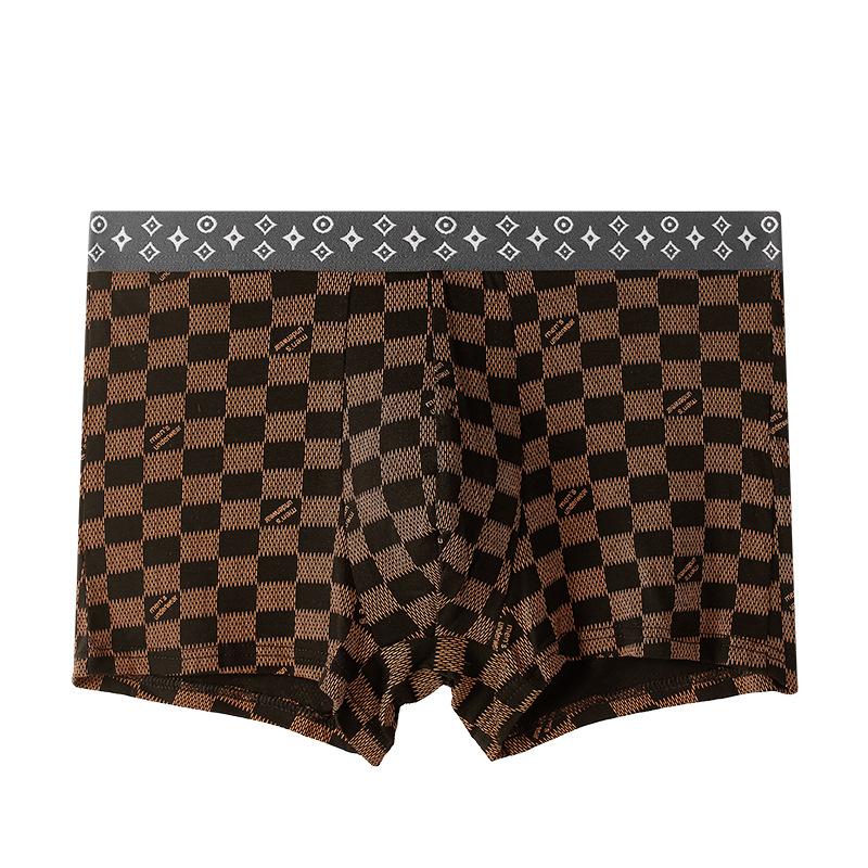 Large Size Men'S Panties Modal Boxers Mid-Rise Boys' Quad Pants Printed Men'S Shorts
