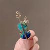 Stylish Butterfly Detail Violin Brooch Insect Decoration Music Inspired Pin Jewelry Everyday Gift