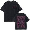 Gewaschene Vintage Rockband Lany T-Shirts Herren Damen Hip Hop Retro Oversize T-Shirt Männliche Mode Trend T-Shirts Gothic Streetwear