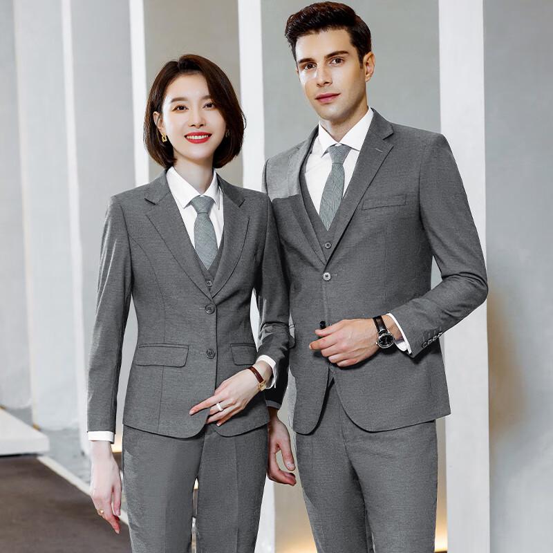 TLuoman Unisex Double-Button Business Suit Set