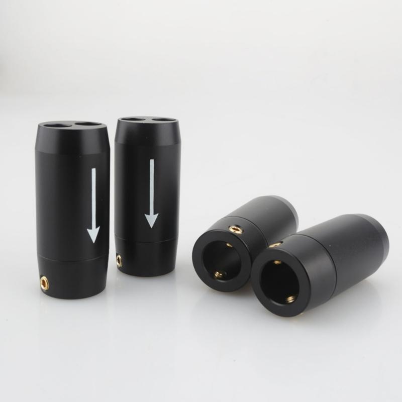 4Pcs/set Aluminium Y Splitter Speaker Wire Connector Sound Power Cable Wire Adapter Plug for Home Theater Systems