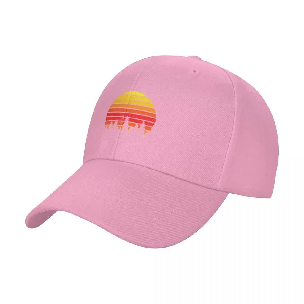 Retro Sunset Forest Baseball Cap Rave Beach fishing caps man Hood For Women 2025 Mens