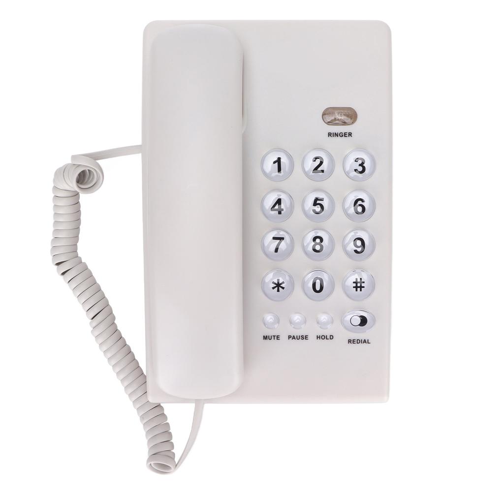 KXT504 Desktop Corded Telephone Multifunctional Large Button Landline Phone for   Hotel(Black )