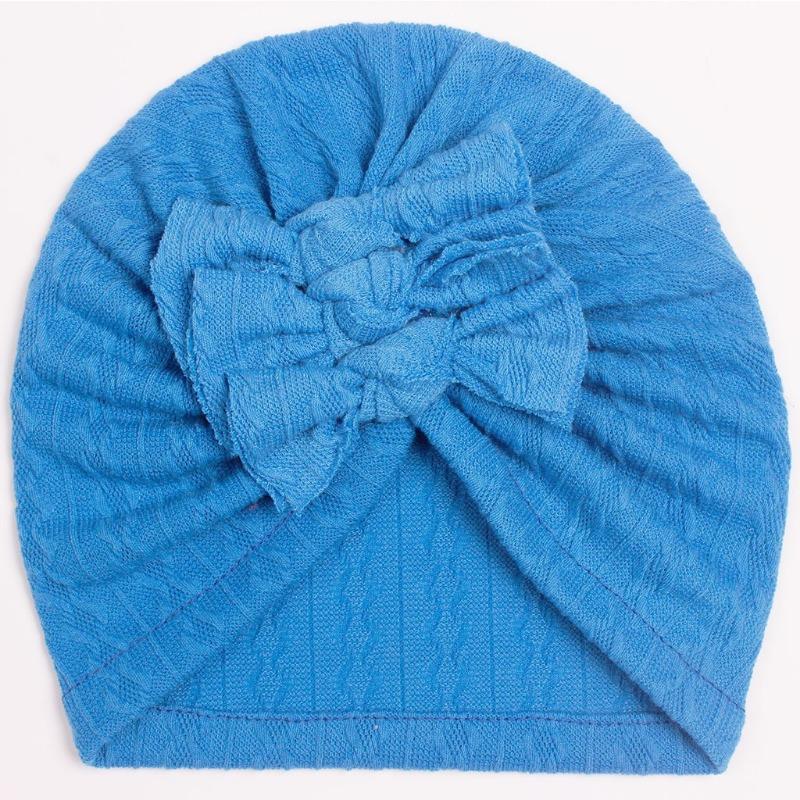 New Baby Bag Hat, Baby Solid Color Pattern Bow Hat, Children's Indian Hat