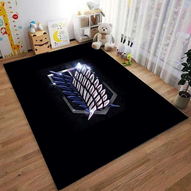 Attack on Titan Wings Logo carpet Non-slip rug suitable for living room and bedroom sofas