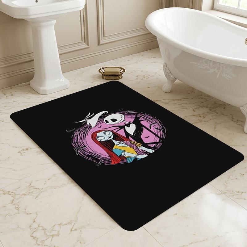 Nightmare Before Christmas Living Room Non-Slip Area Rug Soft Carpet for Bedroom Game Playroom Sofa Office Home Decor Doormat Christmas Gift C9211616
