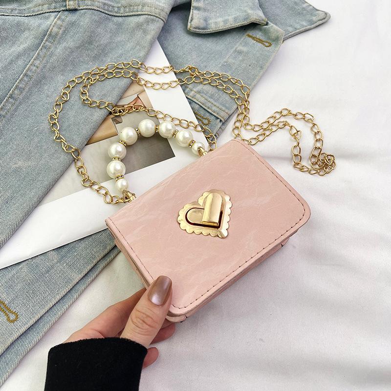 Niche Ins High-value Bag Women's 2025 Autumn New Pearl Design Mini Small Portable Messenger Bag