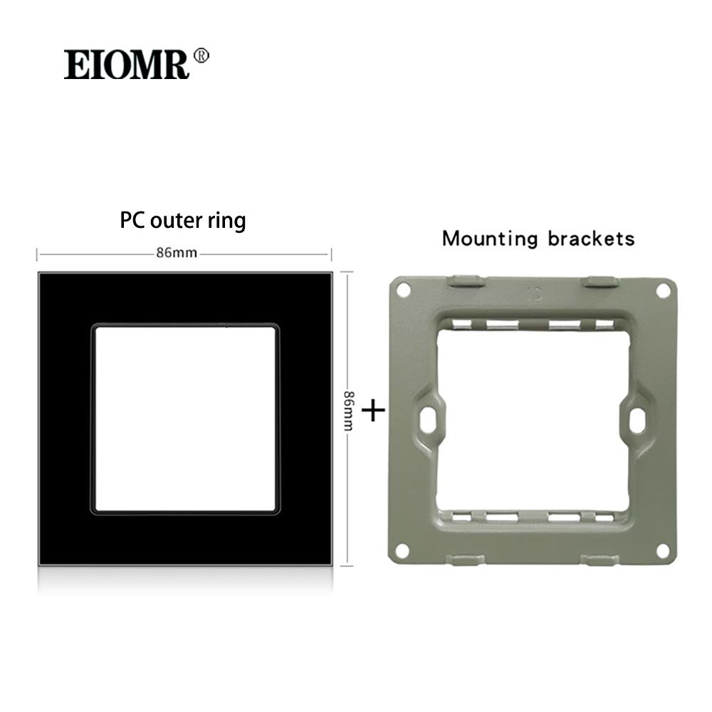 

EIOMR A1 Series High-quality Plastic Panels Wall Switch EU French Electrical Outlets USB Type-C TV RJ45 Sensor Switch Module DIY 110-250V