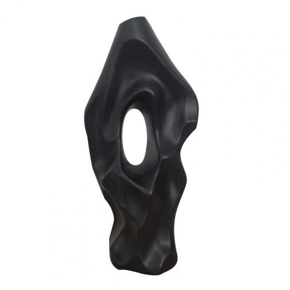 Винтажная Цветочная Ваза Минималистичная Декоративная Ваза Винтажная Пластиковая Цветочная Ваза Китайский Стиль Минималистичный Держатель Для Дома Офиса Стола чёрный