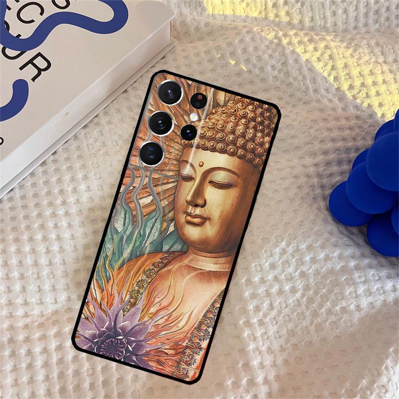 Buddha Phone Case For Samsung Galaxy S25 Ultra S9 S10 S20 S22 S21 FE S23 S24 Plus Portector Cover