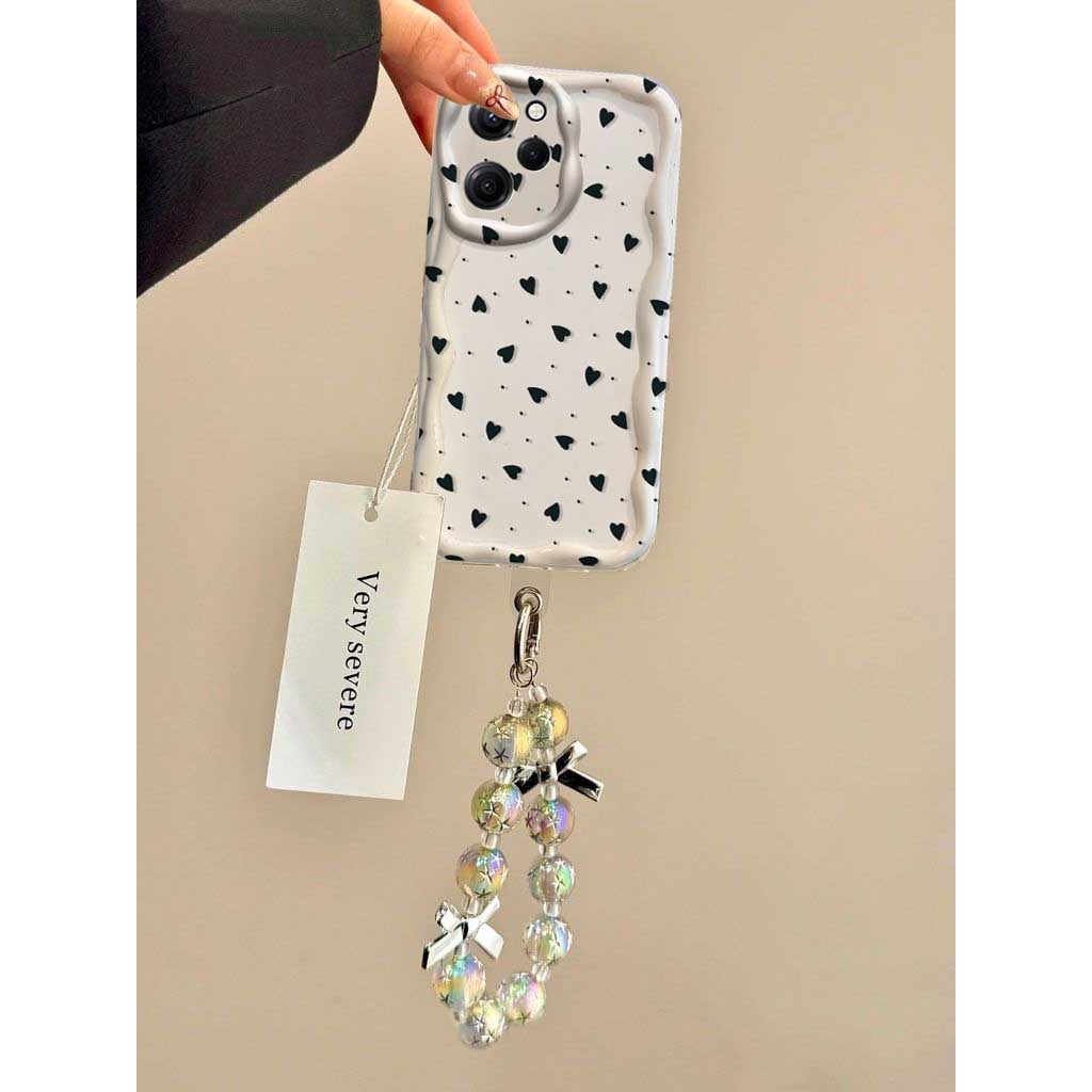 Case For Vivo V60 V40 V50 Lite Y31 5G Y33S Y21S Y28 4G Y17S Y04 Y03 Y29S Y28S Y18 Y400 Bracelet Chain Fashion Love Heart Cover