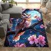 1pc Home Carpet wolf crescent moon non-slip design for bedroom living room office decor gift