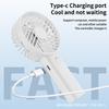 Portable USB Chargeable Handheld Fan Summer Mini Fan Outdoor Cooling Fan 3-gear Desktop Fan with Phone Holder for Office Study