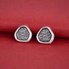 S925 Sterling Silver Irregular Multi-Petal Flower Clasp for Handmade Jewelry and Braided Rope Accessories