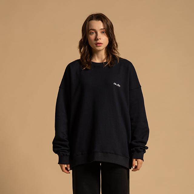 Унисекс базовая толстовка Raon с логотипом (На) Navy/M