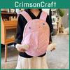 Creative Cute And Star Embroidered Wing Checkered Pattern Hat Backpack Shaped