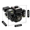 4-Stroke Electric Start Horizontal Engine 210CC Go-Kart Gasoline Engine, Single-Cylinder Air-Cooled Gasoline Engine