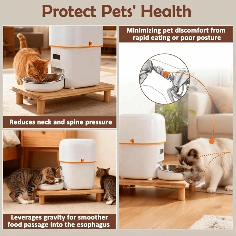 Detachable Raised Feeder Stand Non-slip Raised Cat Bowl Stand Pet Feeder Stand Home Use