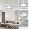 16 "Blade Light Ceiling Fan With Light Tri Color Dimming Lighting Fan Household Small 3 Speed Adjustment Ceiling Fan
