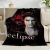 1 Stück Eclipse Twilight Vampir Flanell Decke Geschenk, Geeignet für Männer und Frauen, Weich, Ideal für Betten und Sofa, Geburtstags- oder Weihnachtsgeschenk