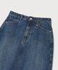 COVERNAT WOMAN Denim Long Skirt Blue