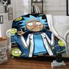 1pc Rick Sanchez Blanket Lightweight Flannel Throw For Sofa, Bed, Travel, Camping, Livingroom, Office, Couch, Chair, And Bed