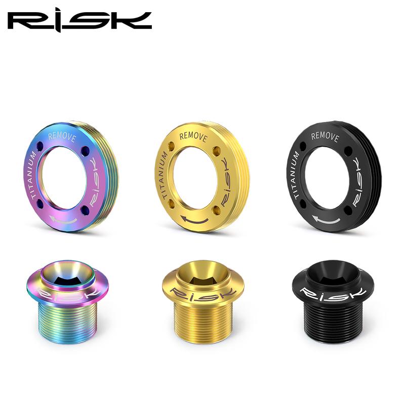 RISK DUB Crank Cover Screw Titanium Alloy Mountain Road Bicycle Crank Cover Screw DUB Disc Cover For Red Force Crank Screw