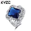 Classic Jewelry, Sapphire Court Hollow Pattern Ring, Platform Fast Order